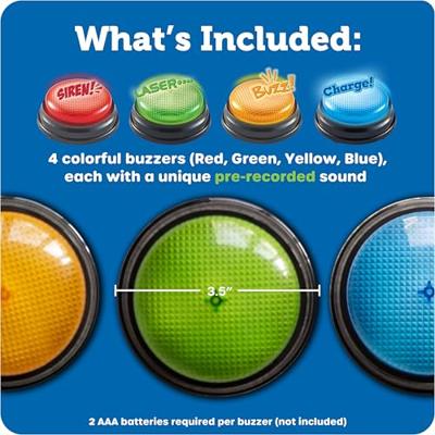 Learning Resources Lichten en Klinkt Zoemers 4-Stuk Set