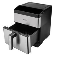 SOGO Human Technology Advanced 1800 Airfryer 8 l 1800 W Zwart, RVS - thumbnail