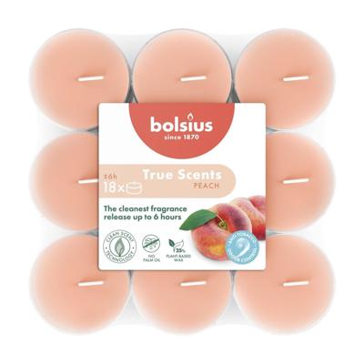 Bolsius geurtheelichten 6h 18st peach Bolsius geurtheelichten 6h 18st peach