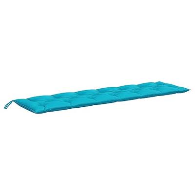 VidaXL Tuinbankkussens 2 st 200x50x7 cm stof turquoise VidaXL Tuinbankkussens 2 st 200x50x7 cm stof turquoise