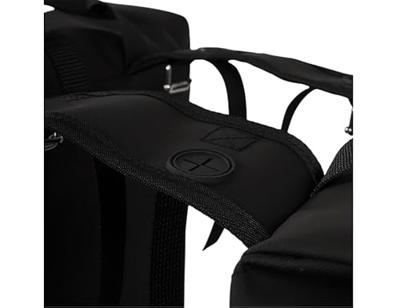double cargo bag 38L recycled zwart
