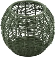 Countryfield theelichthouder metaal sabi 12x10cm groen - thumbnail