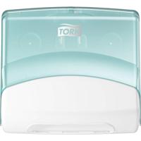 Reinigingsdoekdispenser tork w4 gevouwen turquoise - thumbnail