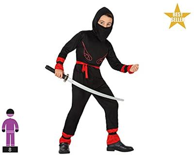 Kostuums voor Kinderen Th3 Party Zwart Rood (4 Onderdelen) - Maat: 5-6 Jaar - Maat: 5-6 Jaar