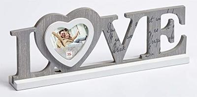 walther+ design YF199D Wissellijst Papierformaat: 8 x 7.5 cm Grijs