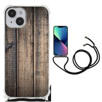 iPhone 14 Stevig Telefoonhoesje Steigerhout - thumbnail