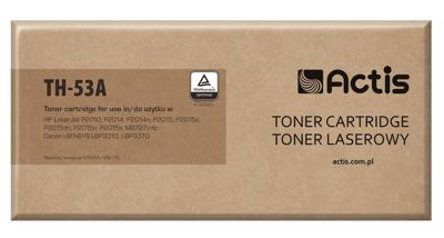 Actis Toner cartridge TH-53A (vervanging HP 53A Q7553A, Canon CRG-715; Standaard; 3000 pagina's; zwart)