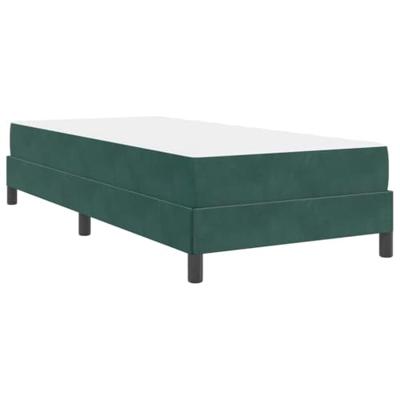 Boxspringbed met matras Donkergroen 90 x 190 cm Fluweel