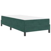 Boxspringbed met matras Donkergroen 90 x 190 cm Fluweel - thumbnail