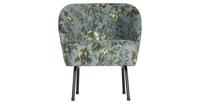 WOOOD Fauteuil 'Vogue Poppy', kleur Grijs - thumbnail