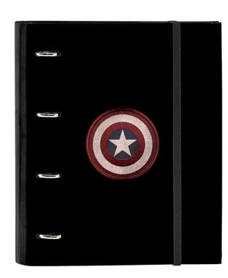 Ringmap Capitán América Zwart (27 x 32 x 3.5 cm)
