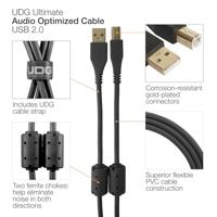 UDG UDG Ultimate Audio Cable USB 2.0 A-B black Straight 1m - thumbnail