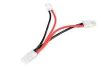 Y-kabel parallel Tamiya, silicone kabel 14AWG - 12CM - thumbnail