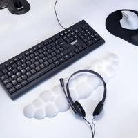 iggual Hoofdtelefoon met 90° draaibare microfoon en 1,8 m kabel met 2 x 3,5 mm jackstekker, inclusief wiel voor het instellen van het volume - thumbnail