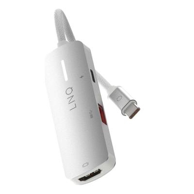 Hub USB Linq Byelements LQ49031 Wit Grijs