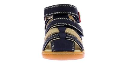 Baby lederen sandalen Bipod KICKERS® marineblauw Baby lederen sandalen Bipod KICKERS® marineblauw