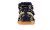Baby lederen sandalen Bipod KICKERS® marineblauw - thumbnail