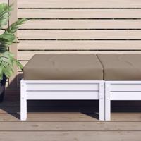 VidaXL Palletkussen 60x60x8 cm oxford stof taupe - thumbnail