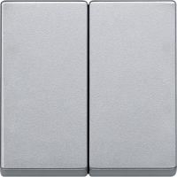 Merten 433560 Wisselschakelaar Afdekking System M Aluminium 1 stuk(s) - thumbnail