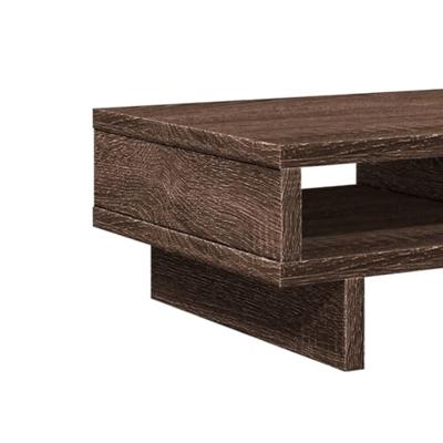 VidaXL Monitorstandaard 50x27x15 cm bewerkt hout bruin eikenkleurig