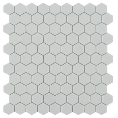 Mozaiek hexagon light grey 3.5x3.5cm
