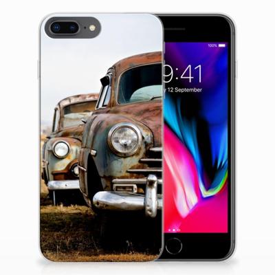Apple iPhone 7 Plus | 8 Plus | Siliconen hoesje | met foto Vintage Auto