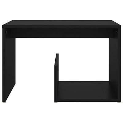 Bijzettafel 59x36x38 cm spaanplaat zwart Bijzettafel 59x36x38 cm spaanplaat zwart