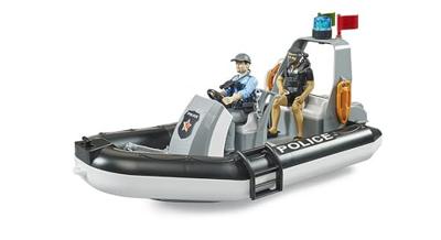 bruder bworld politieboot met zwaailicht modelvoertuig bruder bworld politieboot met zwaailicht modelvoertuig