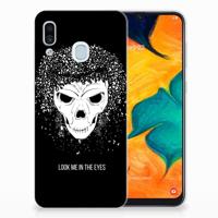 Silicone Back Case Samsung Galaxy A30 Skull Hair - thumbnail