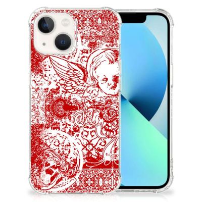 Extreme Case iPhone 13 Angel Skull Rood Extreme Case iPhone 13 Angel Skull Rood