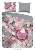 HIP Dekbedovertrek "mandala's en magnolia bloemen" - Multi - (140x200/220 cm) - Katoen Flanel - thumbnail