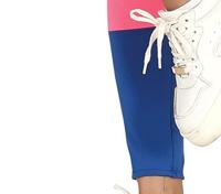 Foute Gymnast Dames Kostuum Blauw/Roze - thumbnail