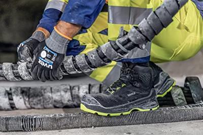 uvex 3 6872249 Hoge veiligheidsschoenen S3 Schoenmaat (EU): 49 Zwart, Geel 1 paar