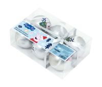 Kerstbal Peppa Pig Cosy corner Zilverkleurig Plastic Ø 8 cm - thumbnail