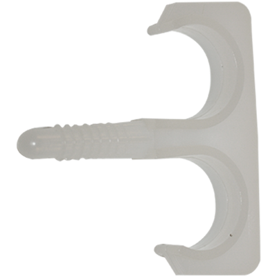 pgb-Europe SMART | Nylon plugclip dubbel 16-19 wit | 50 st SM0PCDN001600193