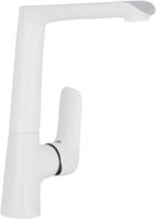 Saqu Angular 2.0 eengreeps keukenmengkraan wit/chroom - thumbnail