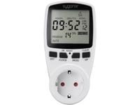 Sygonix 1625525 Stopcontact-schakelklok Digitaal Weekprogramma 3680 W Timer-functie, START/STOP functie, Toevalsfunctie - thumbnail