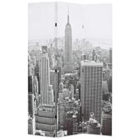 Kamerscherm New York bij daglicht 120x170 cm zwart en wit - thumbnail