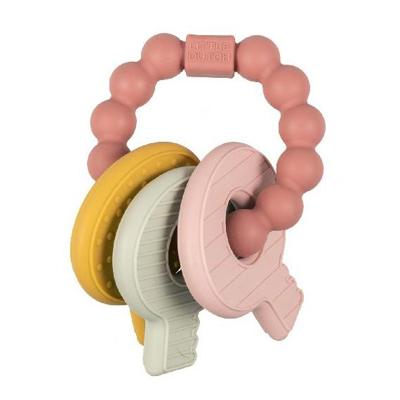 Little Dutch Siliconen Bijtspeeltje sleutelbos Roze Little Dutch Siliconen Bijtspeeltje sleutelbos Roze