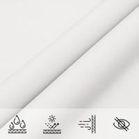 VidaXL Zonnezeil 7x5x5 m 100% polyester oxford wit - thumbnail