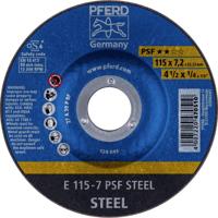 PFERD TOOLS 62011634 E 115-7 PSF STEEL Afbraamschijf gebogen Diameter 115 mm Boordiameter 22.23 mm Gietijzer, Staal, Gegoten staal 10 stuk(s) - thumbnail