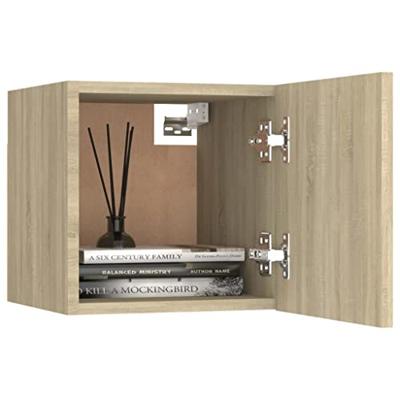 VidaXL Nachtkastjes 2 st 30,5x30x30cm bewerkt hout sonoma eikenkleurig