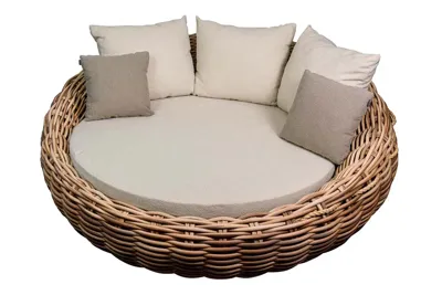 Apple Bee | Loungestoel Cocoon | Mocca-Bouclé Cream