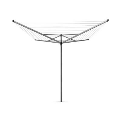 Brabantia topspinner droogmolen met metalen grondanker 60 meter metallic grey Brabantia topspinner droogmolen met metalen grondanker 60 meter metallic grey