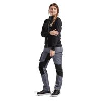 Blåkläder Dames Service werkbroek Stretch 71591845 | Grijs/Zwart | Maat 42 - 7330509499528 - thumbnail