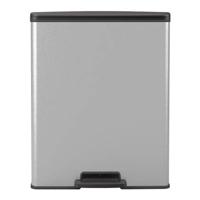 Curver decobin pedaalemmer 65l zilver metallic - thumbnail