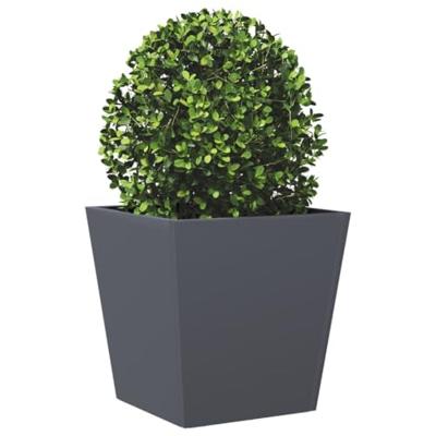 VidaXL Plantenbak 40x40x40 cm staal antracietkleurig
