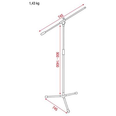 DAP Microfoonstatief Value line met hengel
