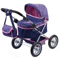 Poppenwagen Reig Trendy Royal Special Version Blauw Roze 45 cm - thumbnail