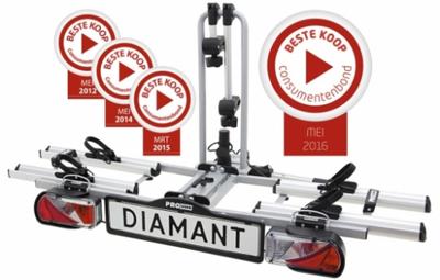 Pro-User Diamant trekhaak fietsendrager 2-fiets ook e-bike - thumbnail